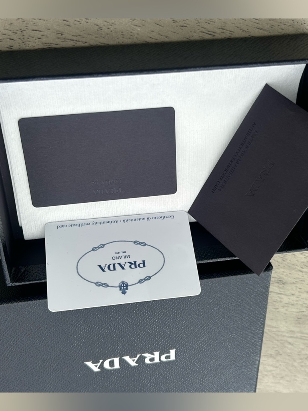 Authentic Prada Vitello Move Box & Authenticity Card Set - Model 1ML009 - Picture 8 of 8